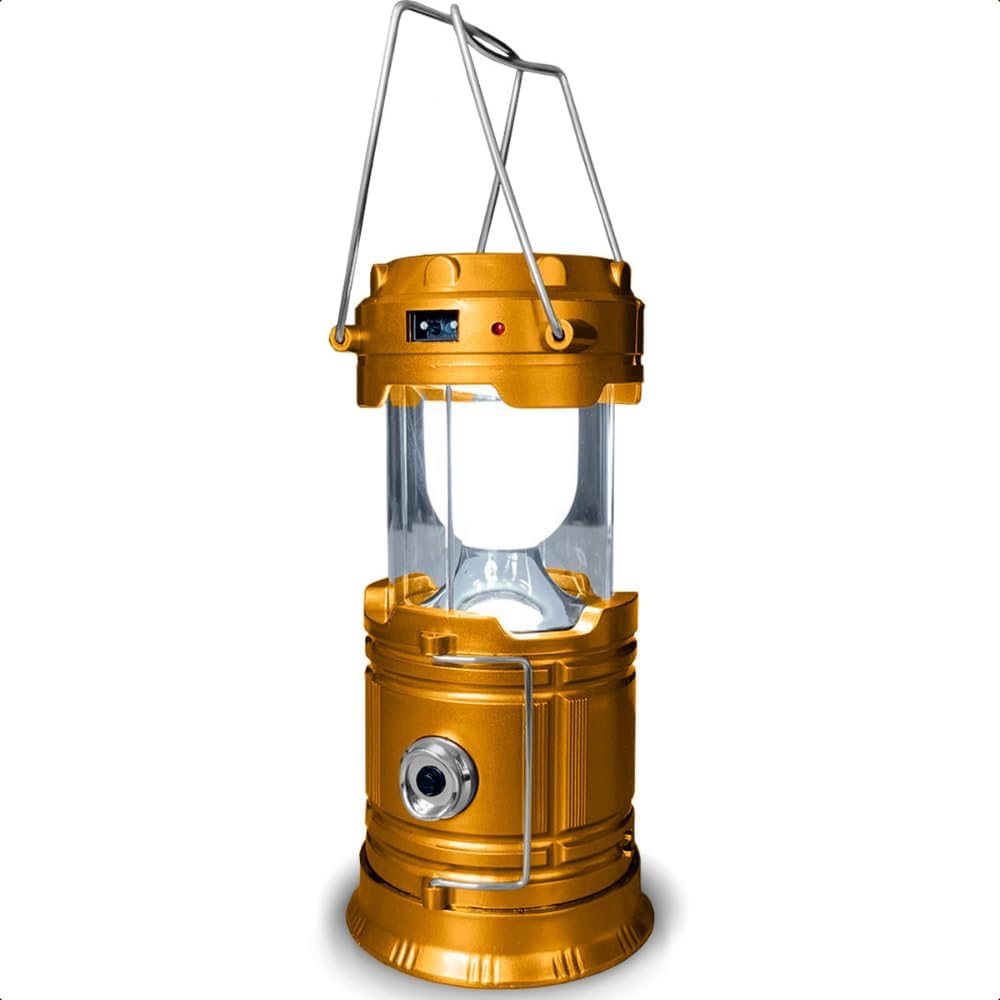 Lampião Retrô Camping Lanterna LED Recarregável Solar Portátil 8 Lampião Retrô Camping Lanterna LED Recarregável Solar Portátil - Imagem 8