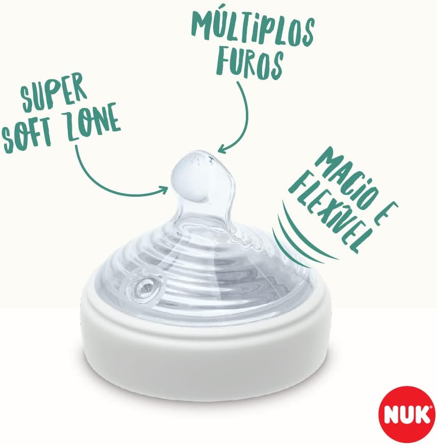 Kit Mamadeiras NUK Essence Smart Flow Anticólica 150ml 270ml 4 Kit Mamadeiras NUK Essence Smart Flow Anticólica 150ml 270ml - Imagem 4