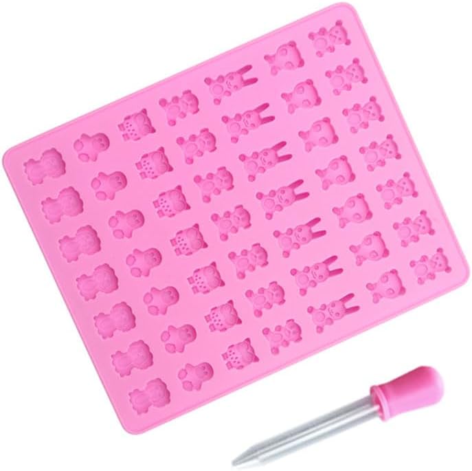 Molde de Silicone Mini Bichos para Doces com 49 Cavidades 1 Molde de Silicone Mini Bichos para Doces com 49 Cavidades