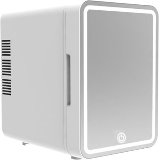 Mini Geladeira Portátil 4L para Carro Viagem e Bebidas Branca