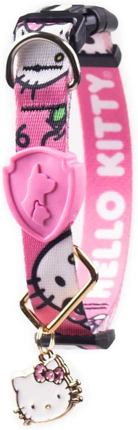 Coleira para Cães e Gatos FreeFaro Hello Kitty Ajustável PP