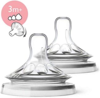 Bico de Mamadeira Philips Pétala Variável para Bebês 3 Meses