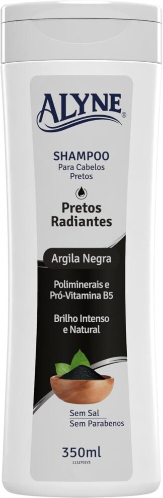 Shampoo Alyne Pretos Radiantes 350 ml - Cabelos com Brilho