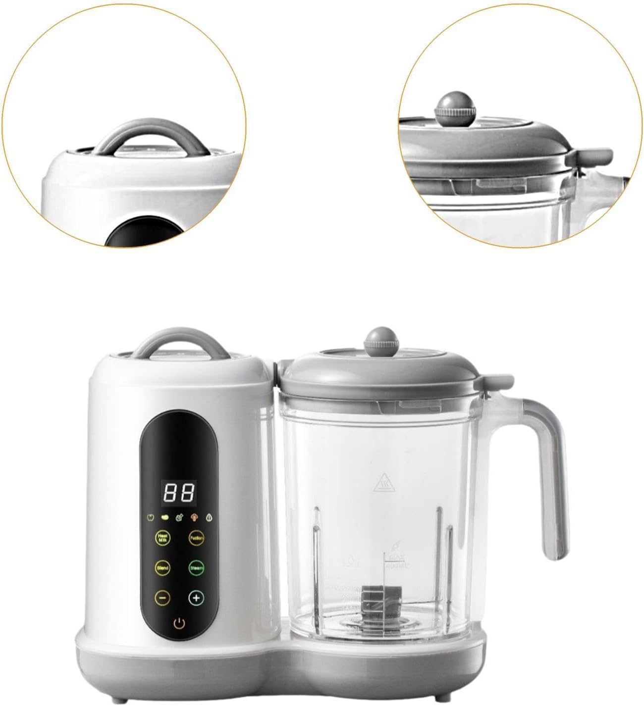 Processador de Alimentos Shamjina para Bebês Vapor e Liquidificador 5 Processador de Alimentos Shamjina para Bebês Vapor e Liquidificador - Imagem 5