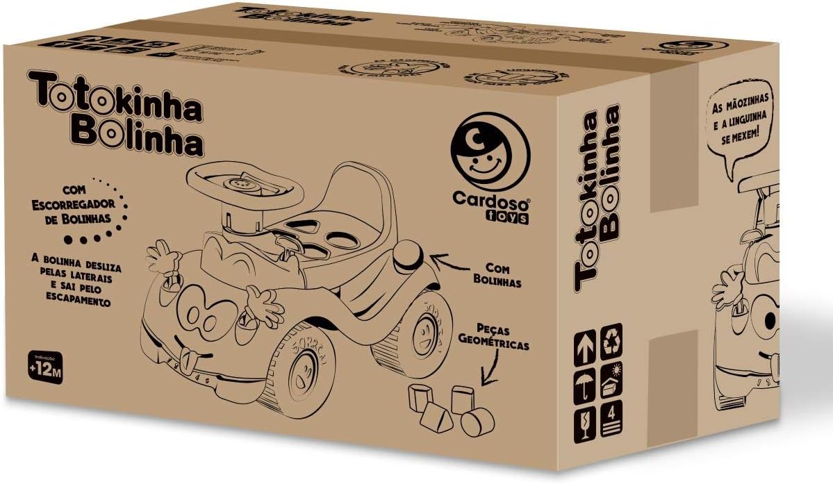 Totokinha Bolinha Cardoso Toys Menina Brinquedo Educativo Rosa 5 Totokinha Bolinha Cardoso Toys Menina Brinquedo Educativo Rosa - Imagem 5