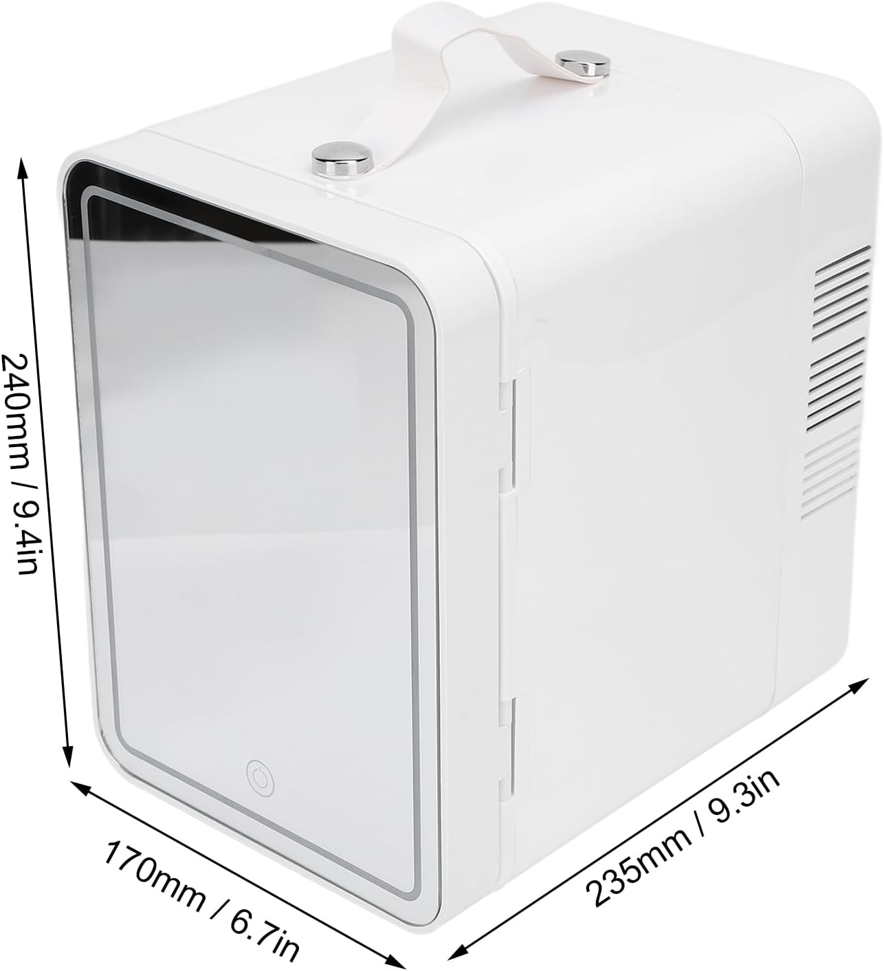 Geladeira para Skincare Zhjvihx com Espelho LED e 6L Portátil 7 Geladeira para Skincare Zhjvihx com Espelho LED e 6L Portátil - Imagem 7