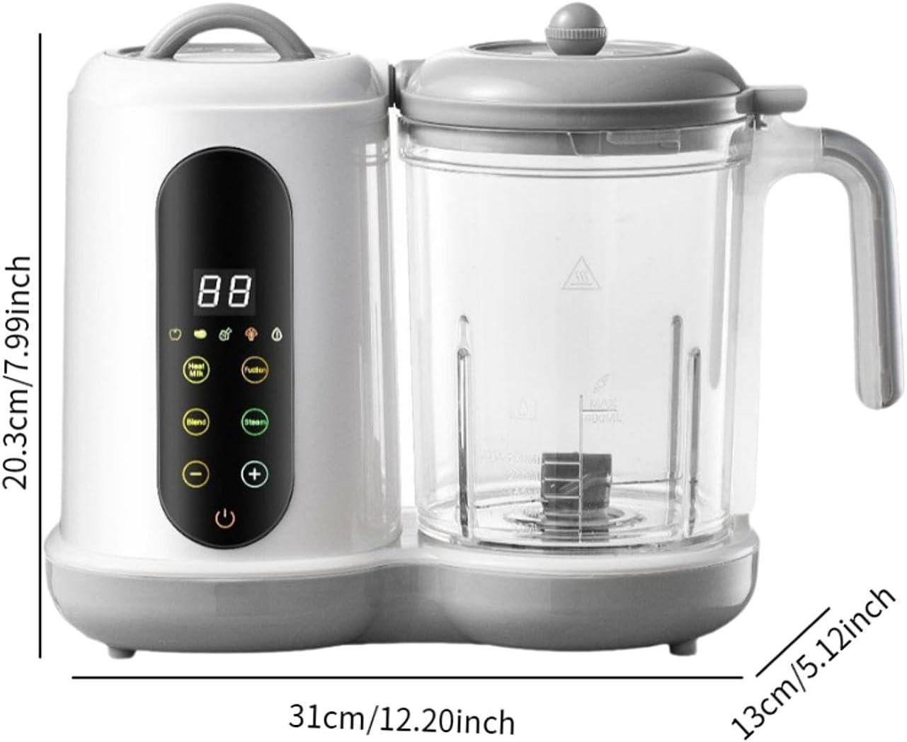 Processador de Alimentos Oshhni para Bebês Vapor e Liquidificador 3 Processador de Alimentos Oshhni para Bebês Vapor e Liquidificador - Imagem 3