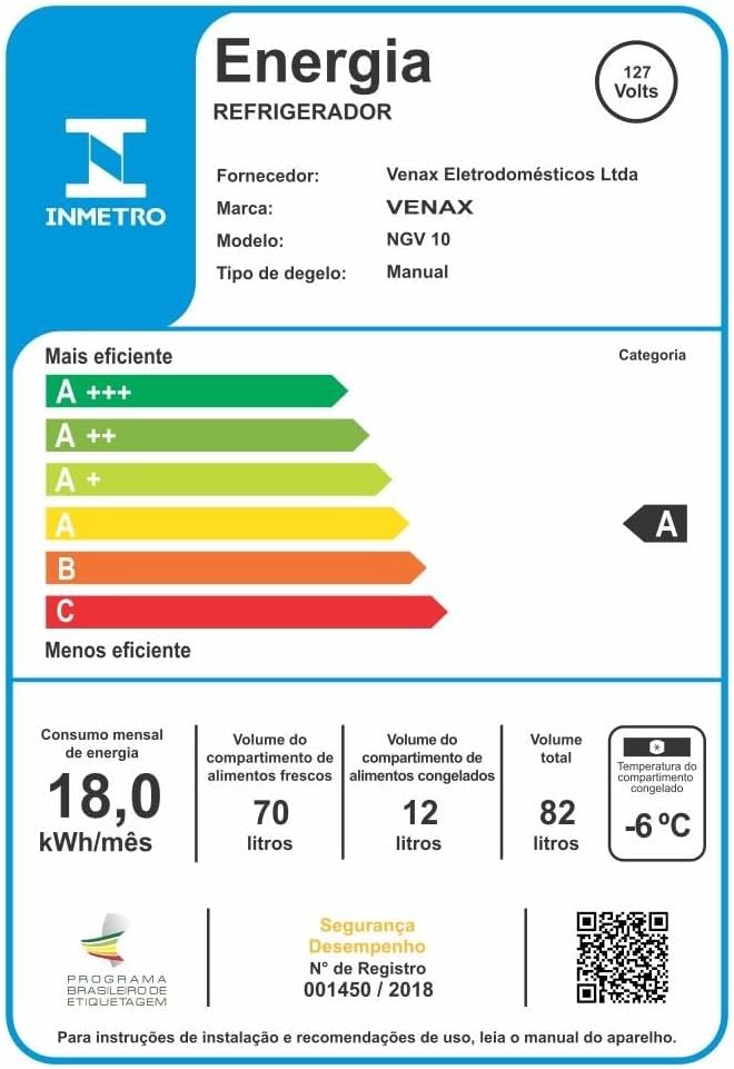 Frigobar Venax NGV 10 Compacto para Bebidas e Alimentos 220V 6 Frigobar Venax NGV 10 Compacto para Bebidas e Alimentos 220V - Imagem 6
