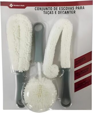Escovas para Lavar Taças Garrafas Copos Decanter e Mamadeiras