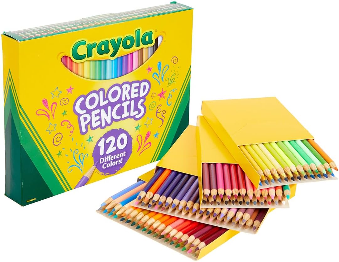 Lápis de Cor Crayola 120 Cores Conjunto para Desenho Profissional 1 Lápis de Cor Crayola 120 Cores Conjunto para Desenho Profissional
