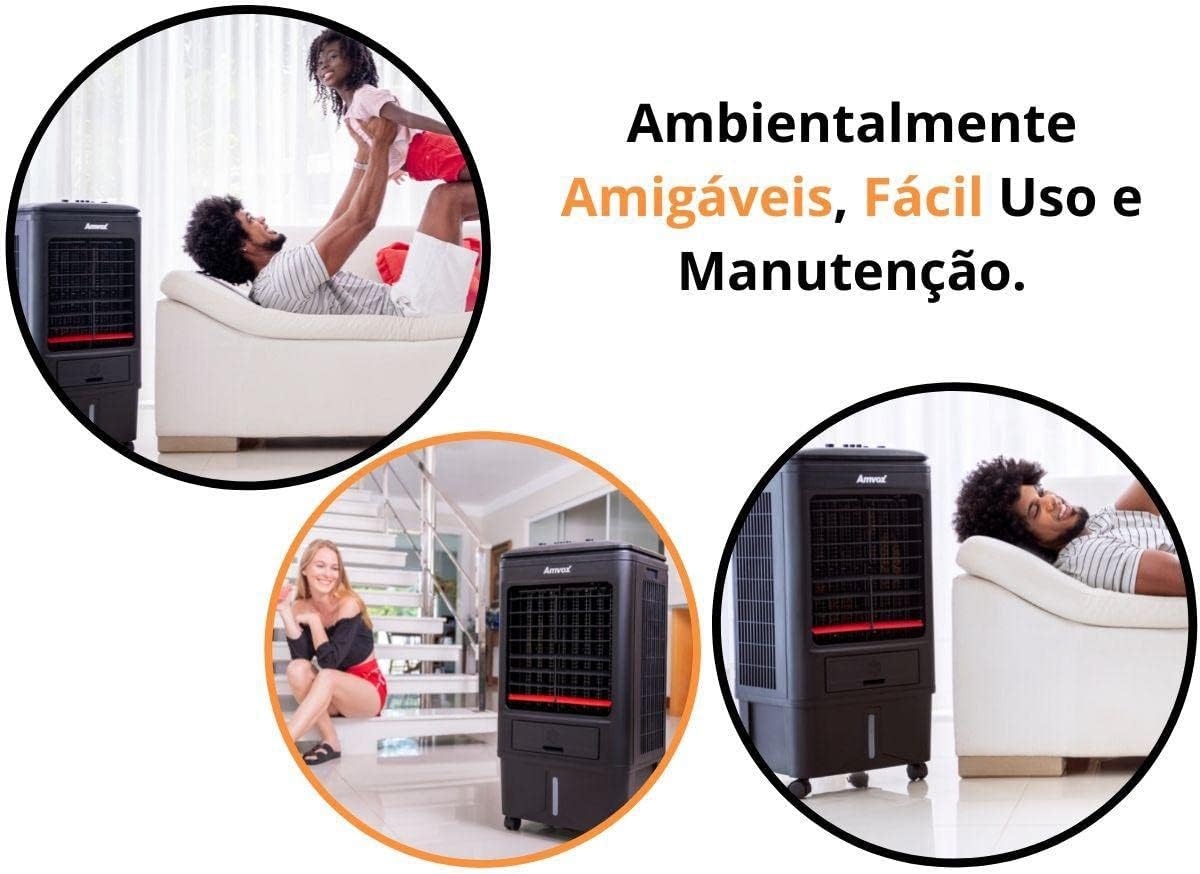 Climatizador Amvox ACL 018 com Fluxo de Ar Intenso e 18 Litros 3 Climatizador Amvox ACL 018 com Fluxo de Ar Intenso e 18 Litros - Imagem 3