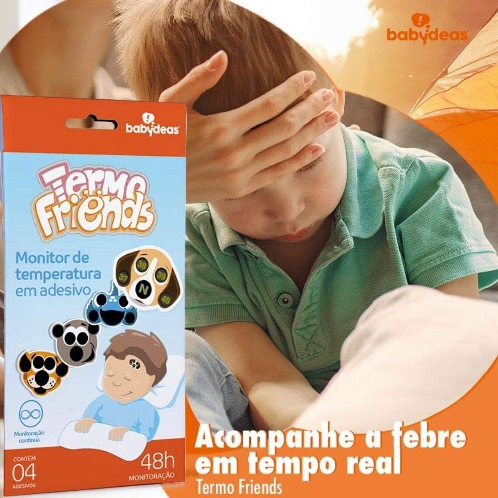 Adesivo Medidor de Temperatura Babydeas Termo Friends Bebês 4 Adesivo Medidor de Temperatura Babydeas Termo Friends Bebês - Imagem 4