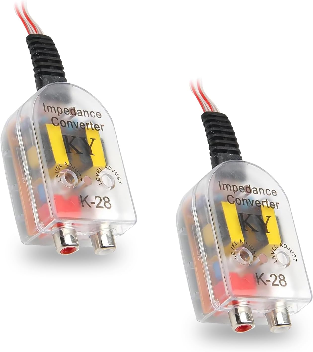 Conversor de Áudio Jewkot K-28 para Som Automotivo 2 Unidades 1 Conversor de Áudio Jewkot K-28 para Som Automotivo 2 Unidades