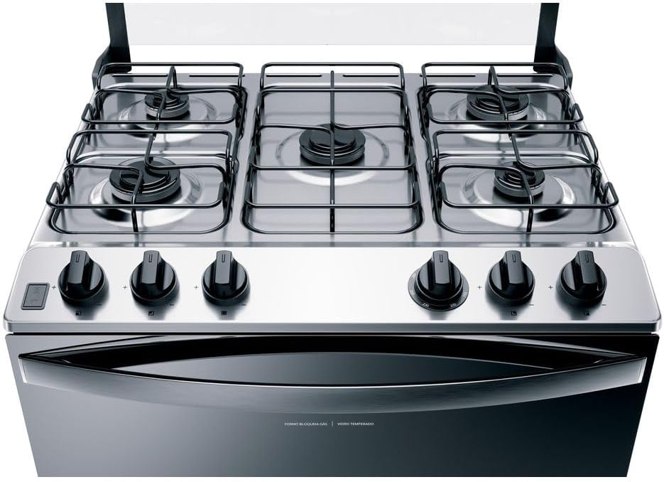 Fogão Brastemp 5 Bocas Inox com Acendimento Automático Bivolt 6 Fogão Brastemp 5 Bocas Inox com Acendimento Automático Bivolt - Imagem 6