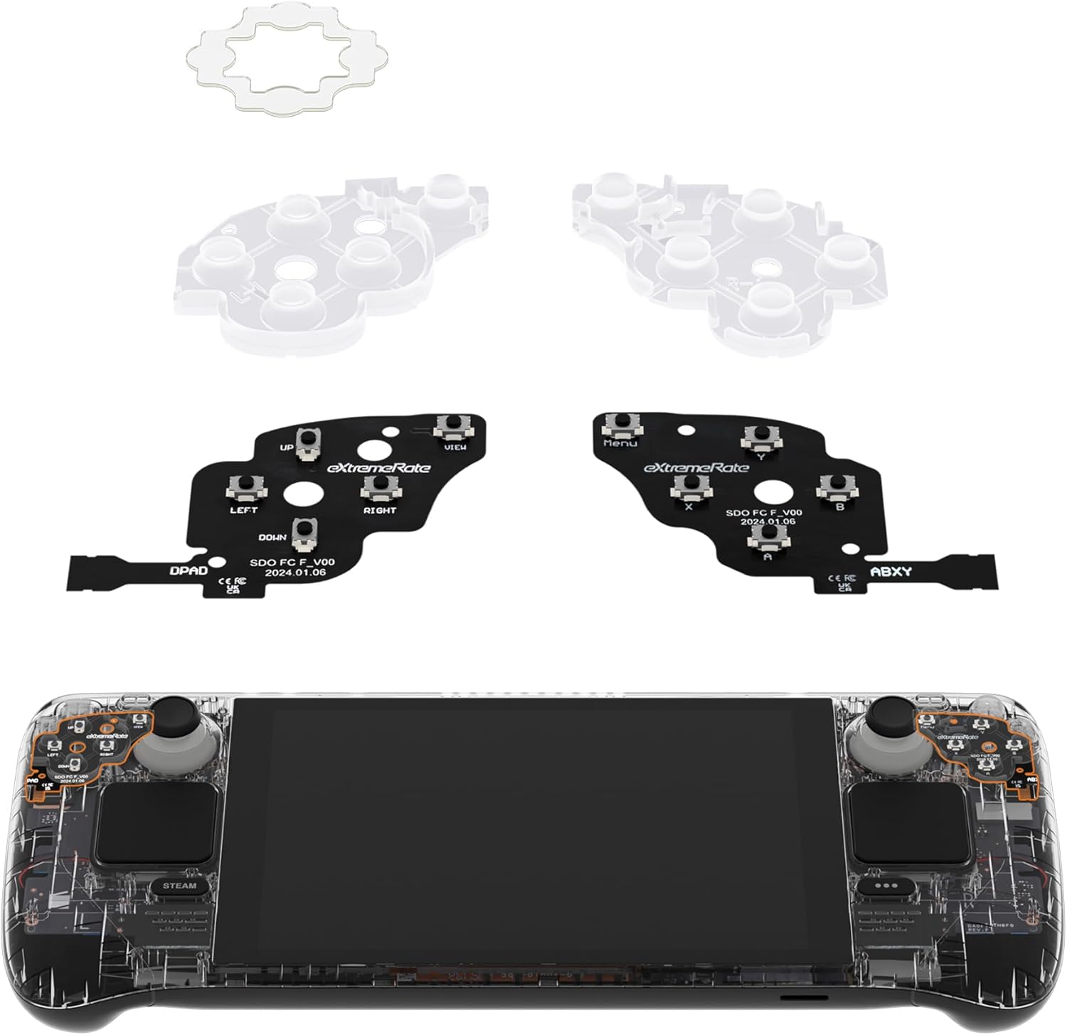 Kit de Botões Face Clicky eXtremeRate para Steam Deck OLED 9 Kit de Botões Face Clicky eXtremeRate para Steam Deck OLED - Imagem 9
