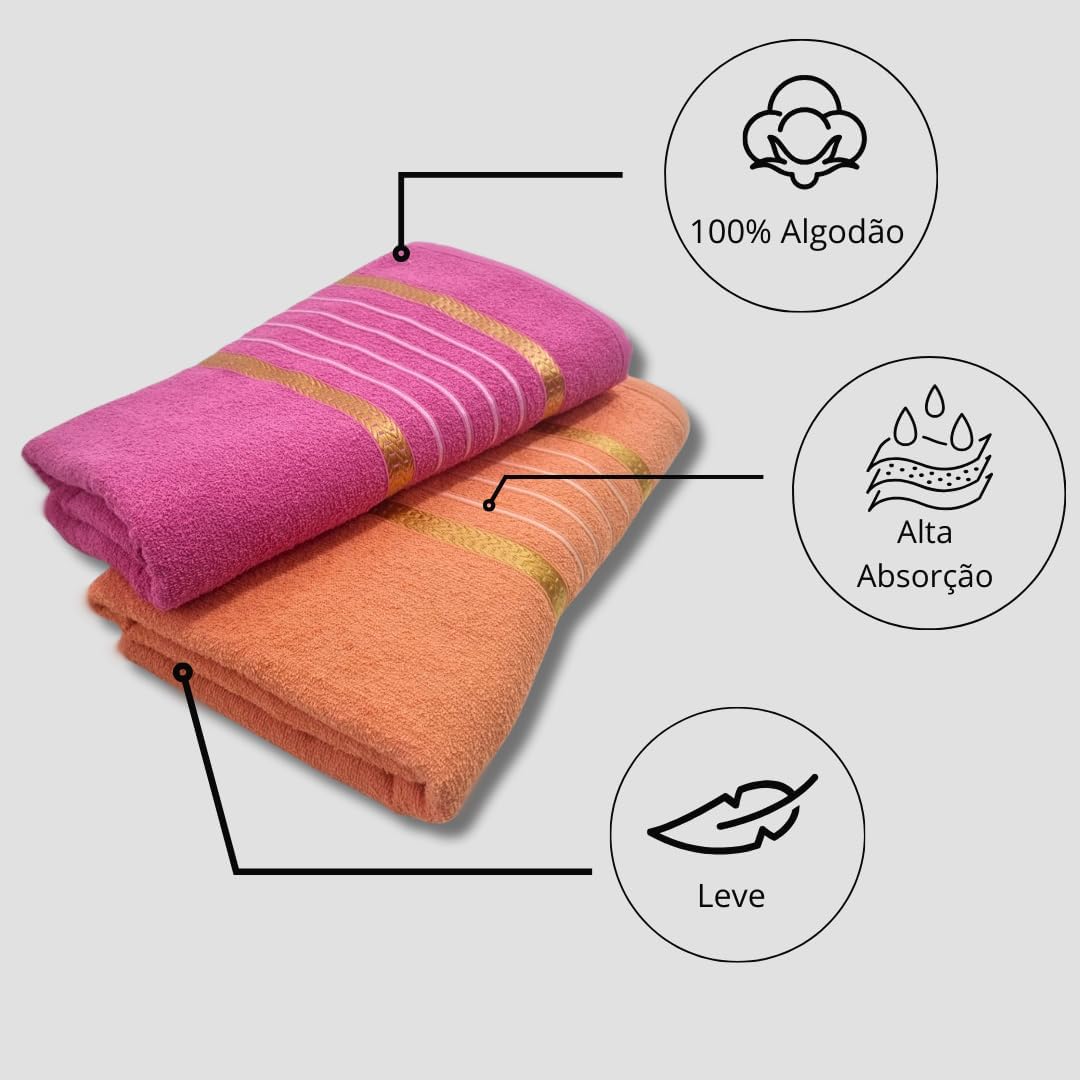 Jogo 4 Toalhas de Banho Laune Haus Paris Super Absorventes 5 Jogo 4 Toalhas de Banho Laune Haus Paris Super Absorventes - Imagem 5