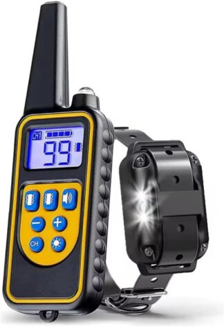 Colar de Treinamento para Cães Recarregável com Controle Remoto