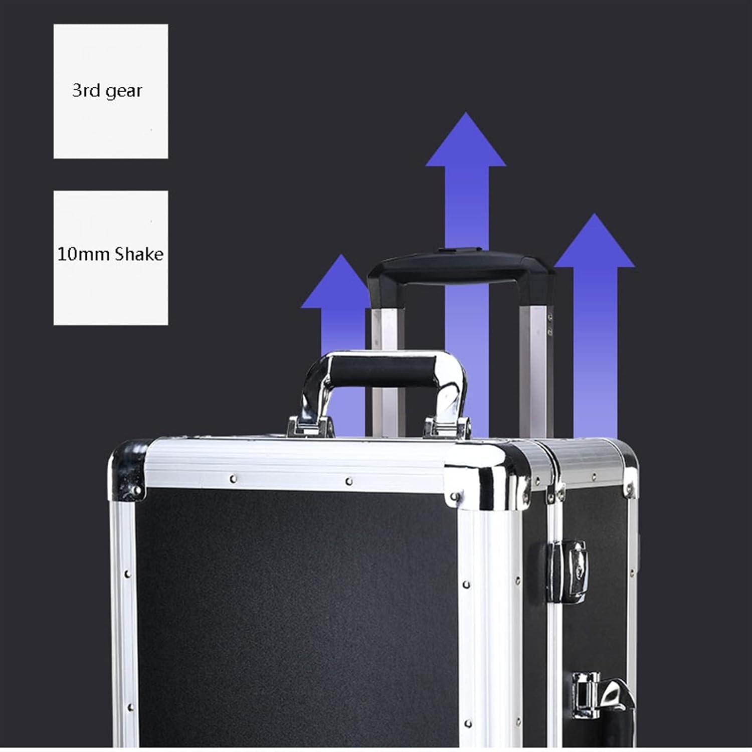 Caixa de Ferramentas KIZQYN Portátil com Rodas e Alça Tamanho G 4 Caixa de Ferramentas KIZQYN Portátil com Rodas e Alça Tamanho G - Imagem 4