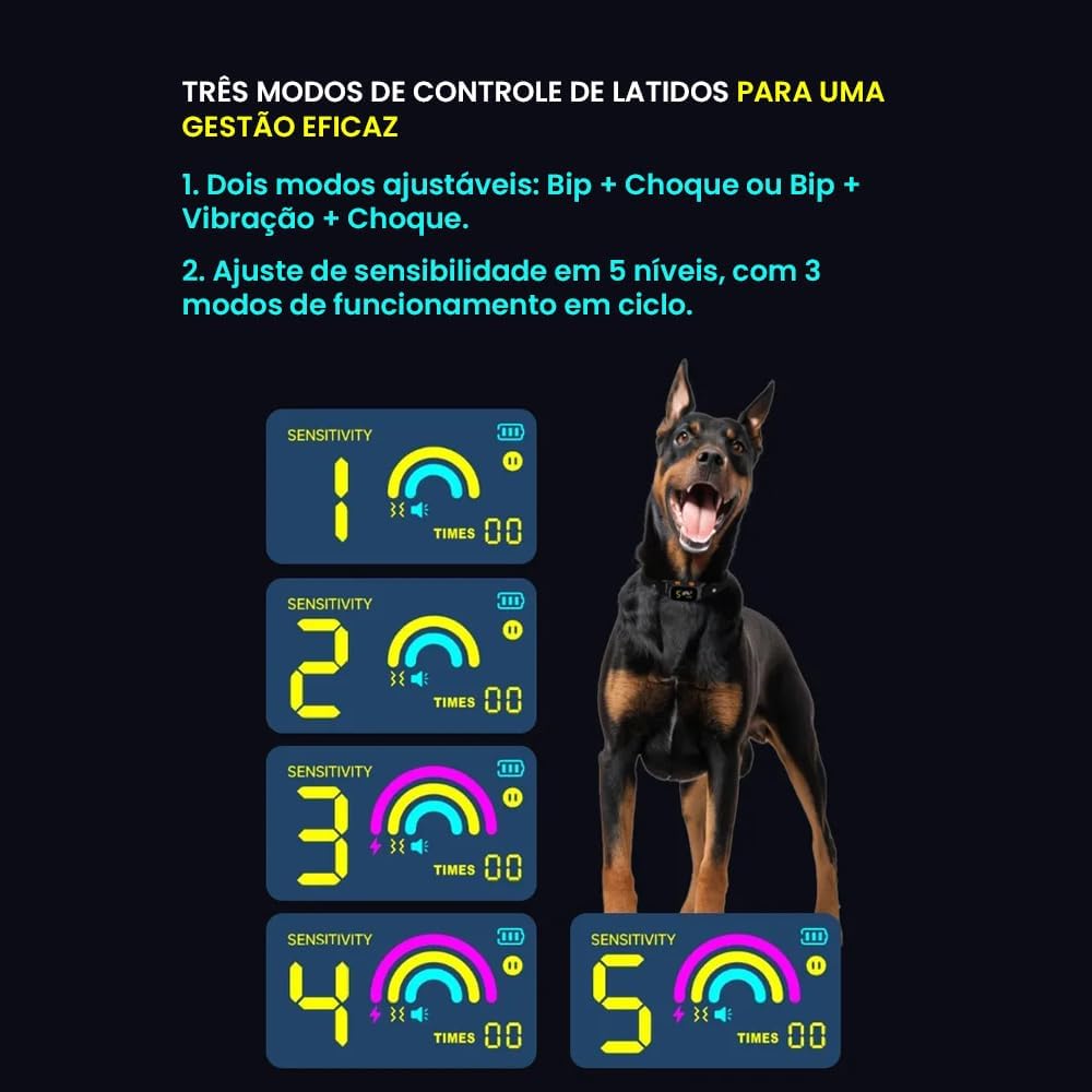 Coleira Anti-Latido NEWPET NP6945 Recarregável para Cachorros 4 Coleira Anti-Latido NEWPET NP6945 Recarregável para Cachorros - Imagem 4