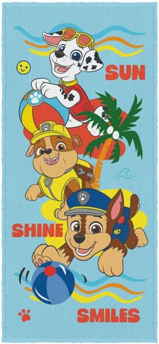 Toalha de Banho Felpuda Lepper Patrulha Canina 60cm x 1,20m