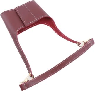 Suporte para Copo Yosoo em Couro com Alça Ajustável Vermelho