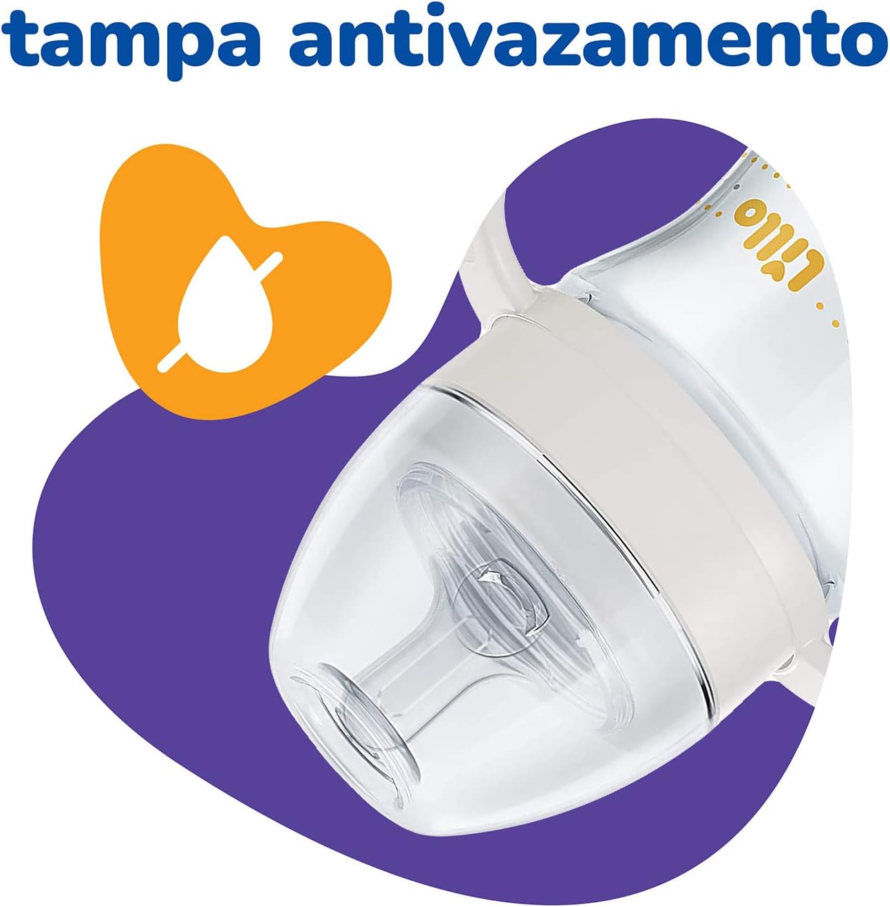 Mamadeira Lillo Super Evolution com Alças 240ml Branco 5 Mamadeira Lillo Super Evolution com Alças 240ml Branco - Imagem 5