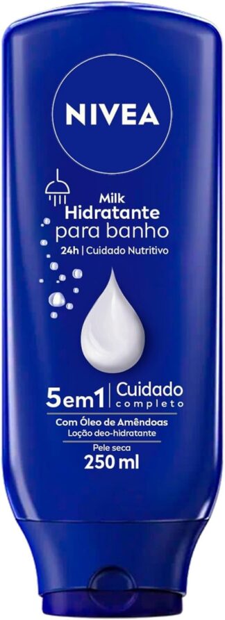 Hidratante para Banho Nivea Milk 106871 Pele Seca 250ml