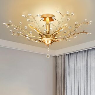 Lustre de Cristal Genérico DGH Iluminação Vintage Sala Jantar