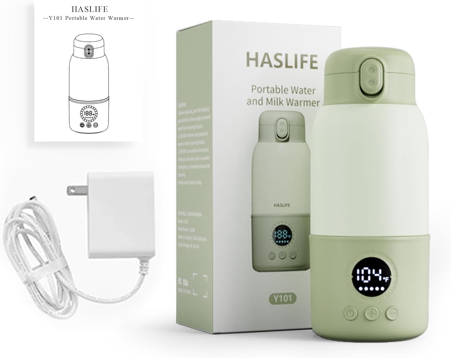 Aquecedor de Mamadeiras Haslife Portátil para Viagem Rápido 7 Aquecedor de Mamadeiras Haslife Portátil para Viagem Rápido - Imagem 7