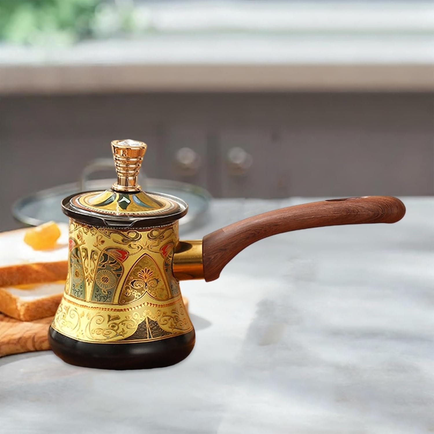 Cafeteira Turca SiaBiced Inox 550ml para Café Chá e Leite 5 Cafeteira Turca SiaBiced Inox 550ml para Café Chá e Leite - Imagem 5