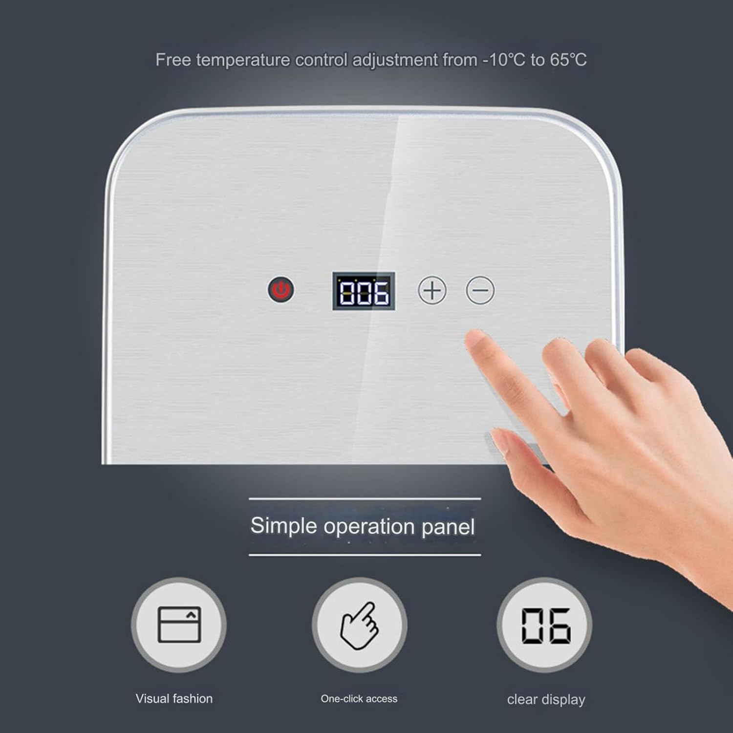 Geladeira Portátil YXHQWEF-CXBFHS 8L para Carro e Casa Compacta 5 Geladeira Portátil YXHQWEF-CXBFHS 8L para Carro e Casa Compacta - Imagem 5