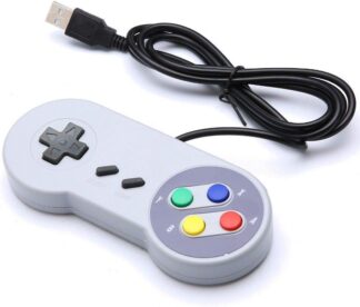 Controle Snes JSX USB Retrô para Jogos de PC e Raspberry