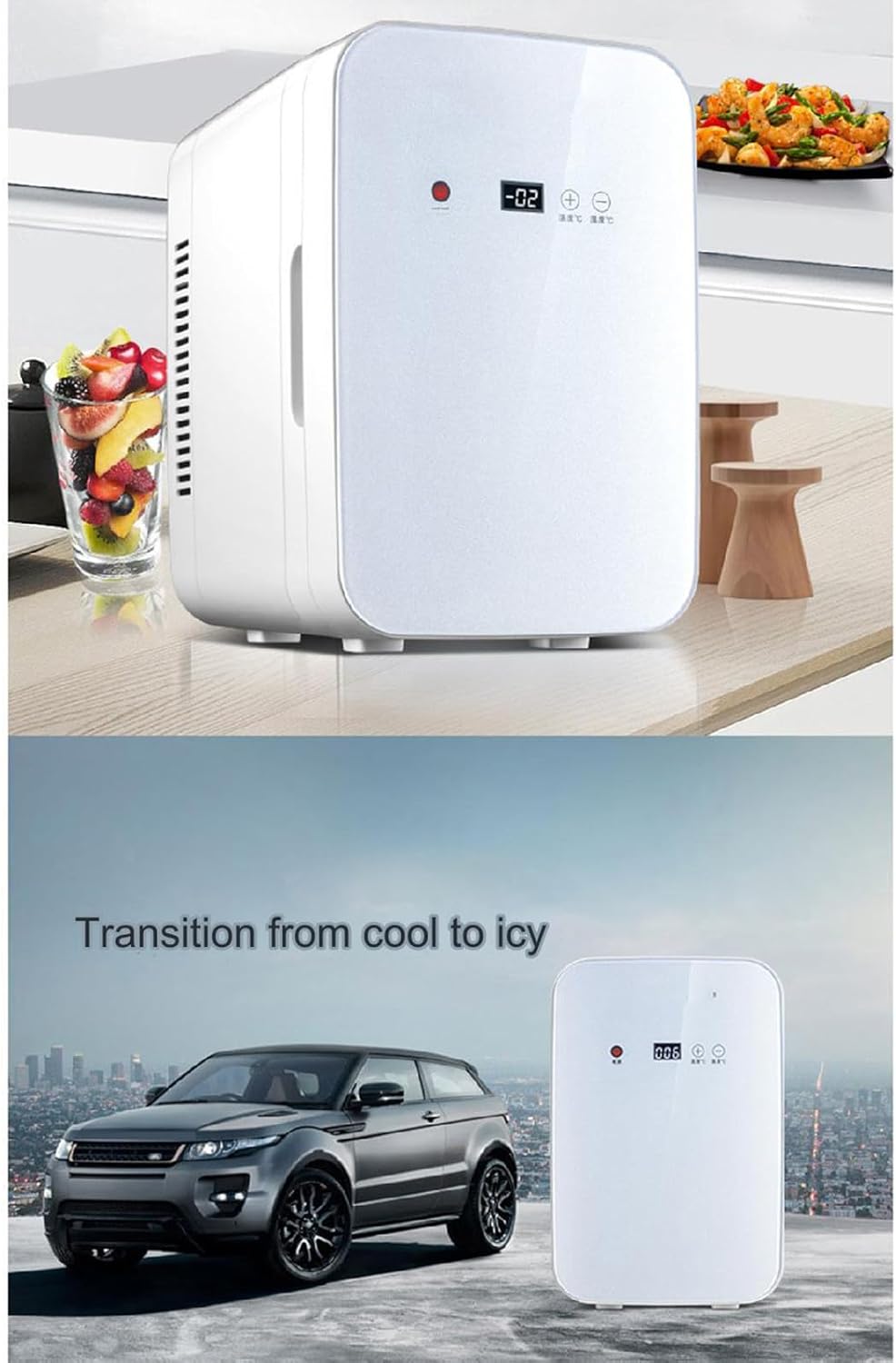 Geladeira Portátil YXHQWEF-CXBFHS 8L para Carro e Casa Compacta 7 Geladeira Portátil YXHQWEF-CXBFHS 8L para Carro e Casa Compacta - Imagem 7