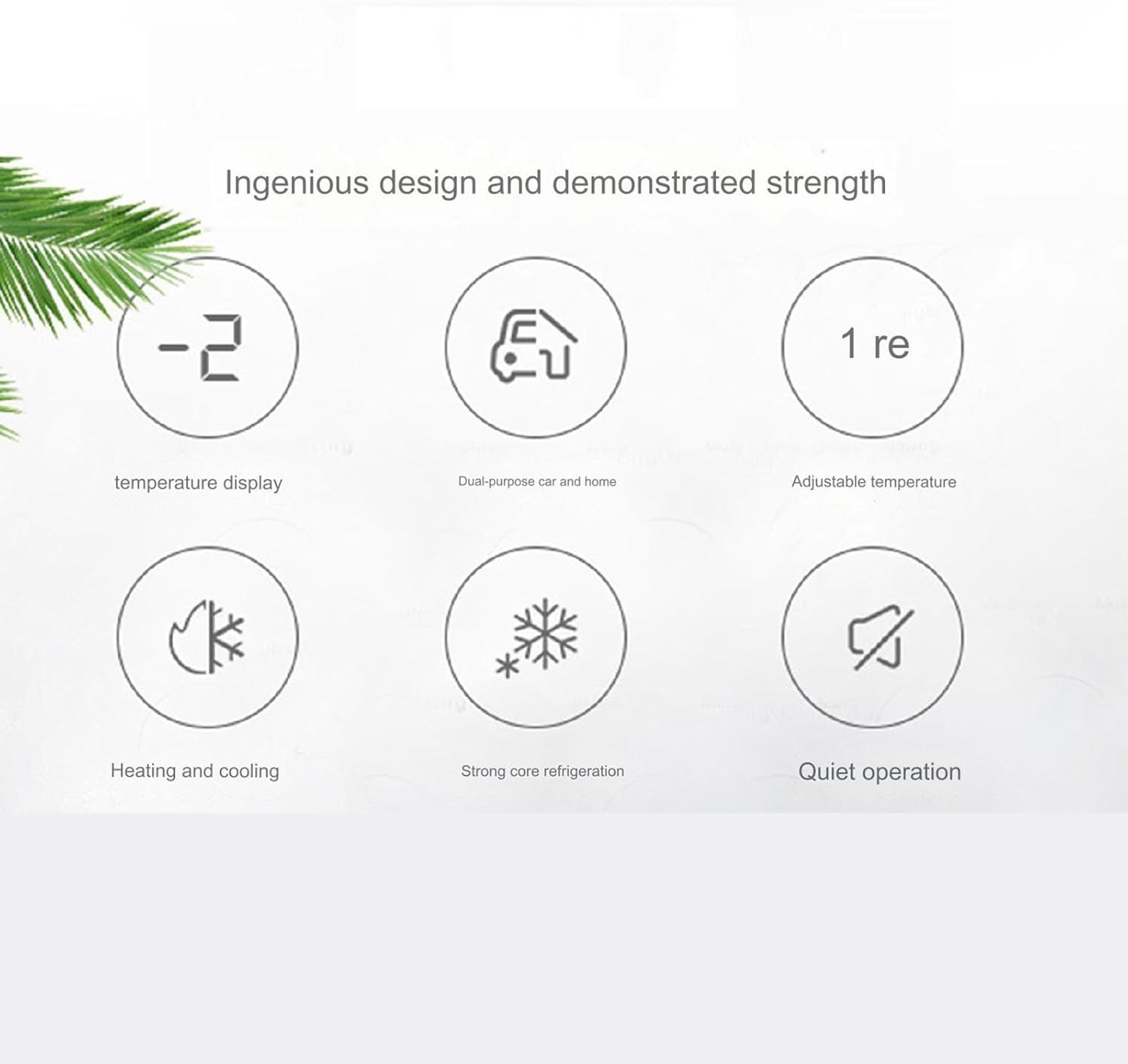 Geladeira Portátil YXHQWEF-CXBFHS 8L para Carro e Casa Compacta 3 Geladeira Portátil YXHQWEF-CXBFHS 8L para Carro e Casa Compacta - Imagem 3