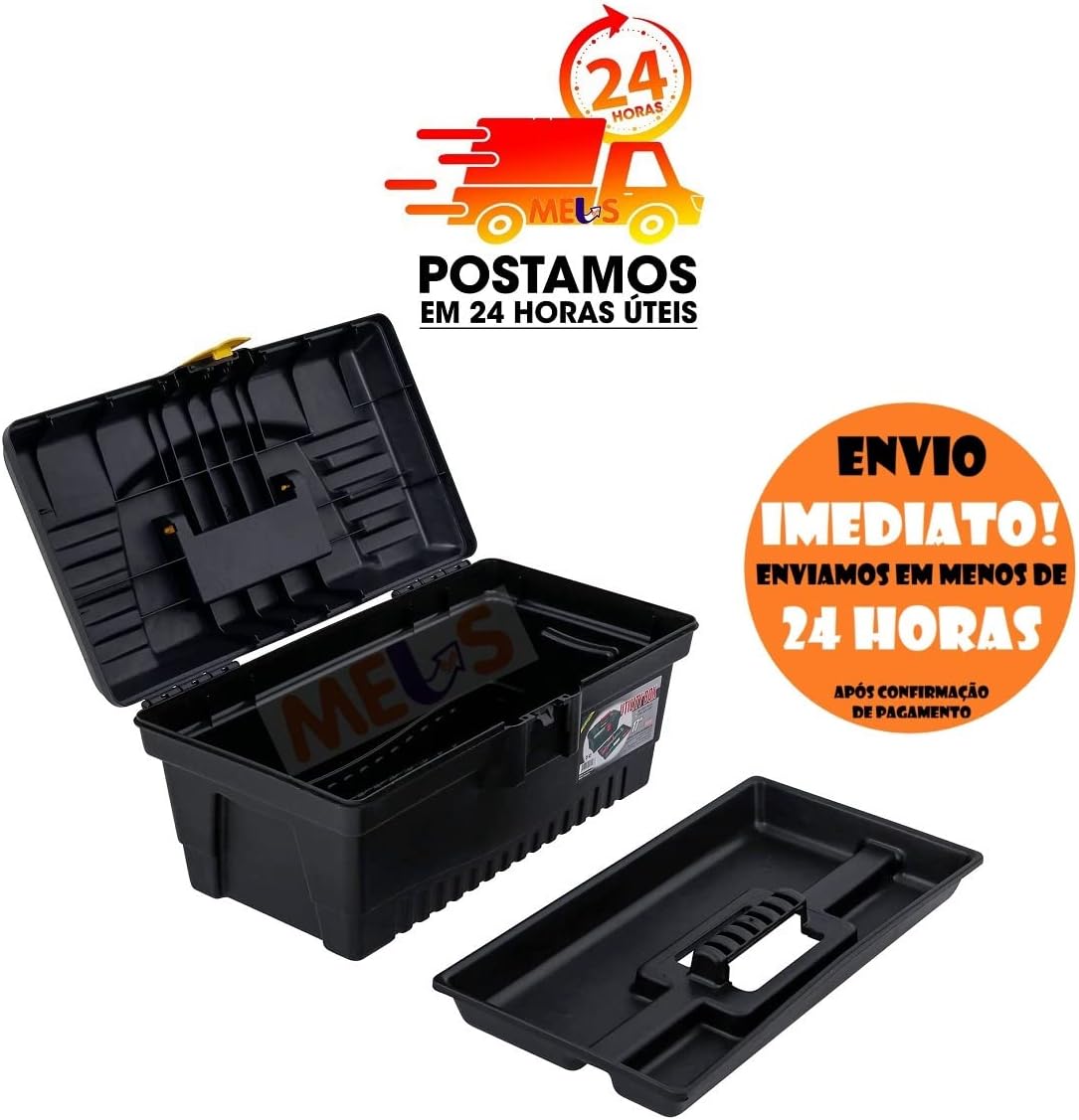 Caixa de Ferramentas São Bernardo CF 42 Plástica Resistente 4 Caixa de Ferramentas São Bernardo CF 42 Plástica Resistente - Imagem 4