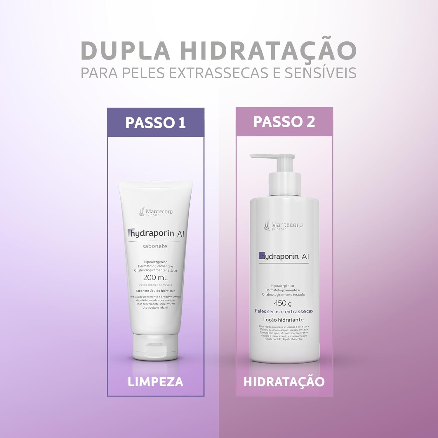 Hidratante Corporal Hydraporin Mantecorp 450ml para Pele Seca 6 Hidratante Corporal Hydraporin Mantecorp 450ml para Pele Seca - Imagem 6