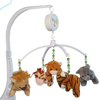 Mobile para Berço Erich Baby Safari Musical Giratório Bebês