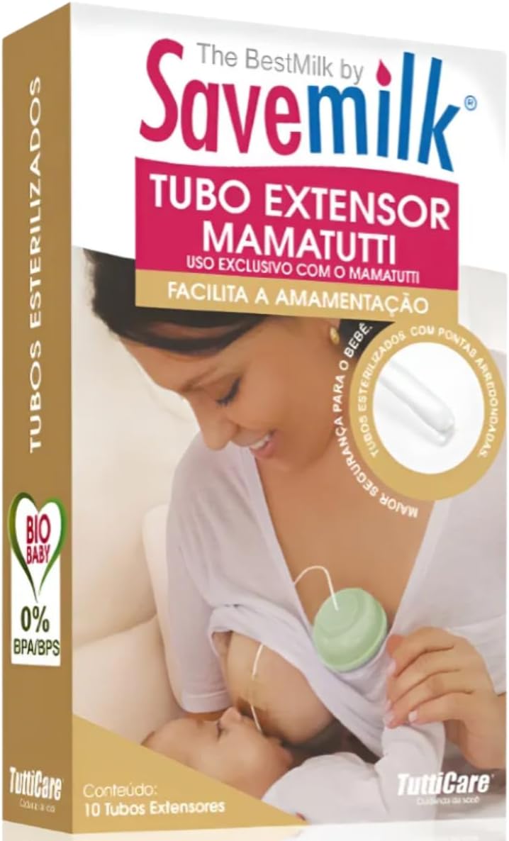Tubo Extensor Mamatutti Tamanho 4 para Relactação 10 Unidades 1 Tubo Extensor Mamatutti Tamanho 4 para Relactação 10 Unidades