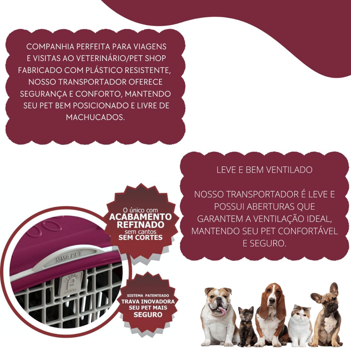 Caixa de Transporte MMA Pet N4 para Cachorro de Médio Porte 4 Caixa de Transporte MMA Pet N4 para Cachorro de Médio Porte - Imagem 4