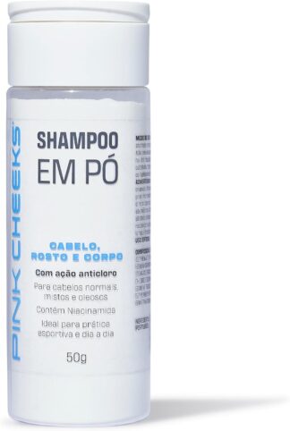 Shampoo em Pó Pink Cheeks Multifuncional 50g para Todos Cabelos