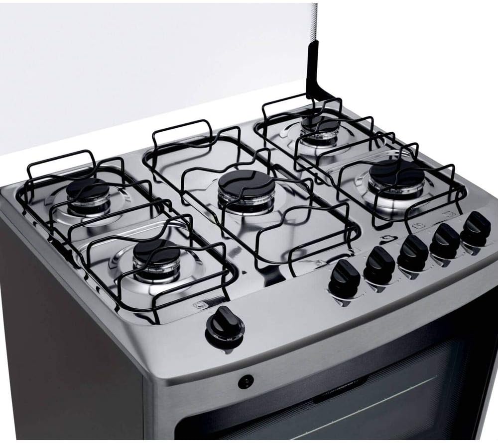 Fogão Consul 5 Bocas Inox com Botões Removíveis Eficiente 2 Fogão Consul 5 Bocas Inox com Botões Removíveis Eficiente - Imagem 2