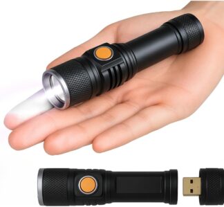 Lanterna LED Recarregável Valuance VAL-2043 Super Potente USB