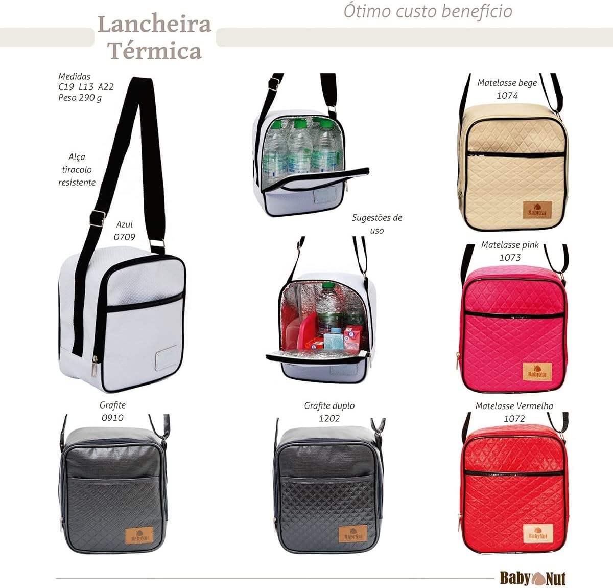 Bolsa Térmica Baby Nut Vermelha para Marmitas e Bebês 4 Bolsa Térmica Baby Nut Vermelha para Marmitas e Bebês - Imagem 4