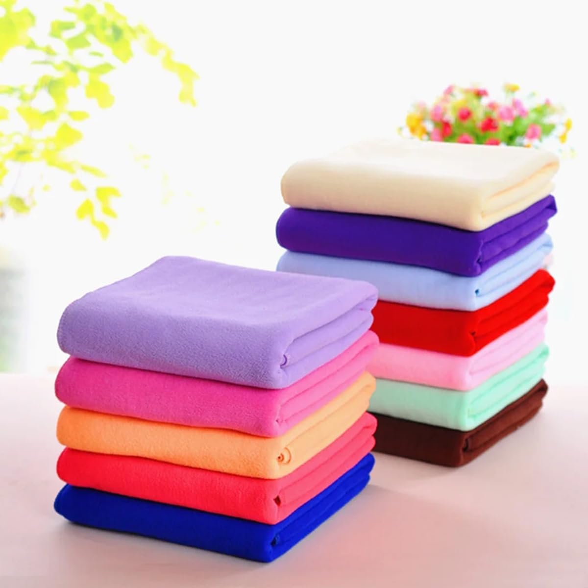 Kit 03 Toalhas de Banho Microfibra Compacta Grande Secagem Rápida 2 Kit 03 Toalhas de Banho Microfibra Compacta Grande Secagem Rápida - Imagem 2