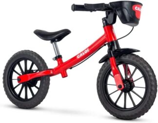 Bicicleta Infantil Nathor Balance Bike Vermelha Aço Carbono
