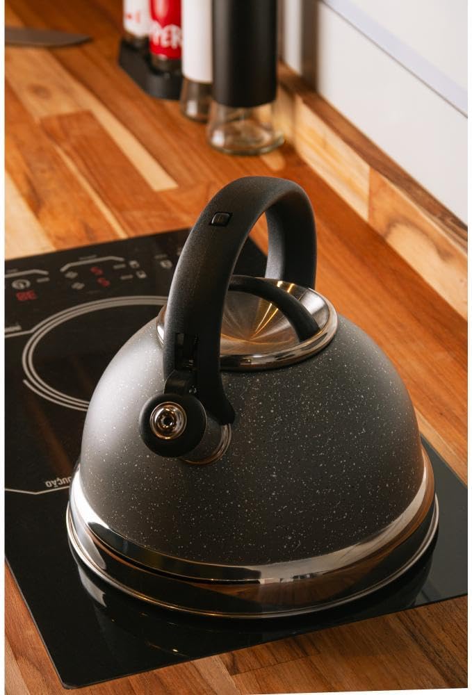 Chaleira Wolff Granilite 3L Cinza Alumínio Indução com Apito 6 Chaleira Wolff Granilite 3L Cinza Alumínio Indução com Apito - Imagem 6