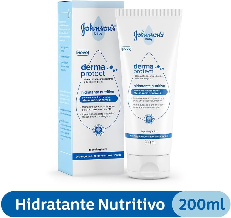 Hidratante Nutritivo Johnson's Baby Derma Protect 200ml 2 Hidratante Nutritivo Johnson's Baby Derma Protect 200ml - Imagem 2