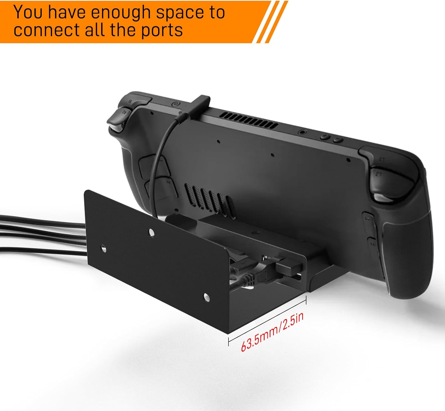 Suporte de Parede Yibeico para Dock Steam Deck Organizador 2 Suporte de Parede Yibeico para Dock Steam Deck Organizador - Imagem 2