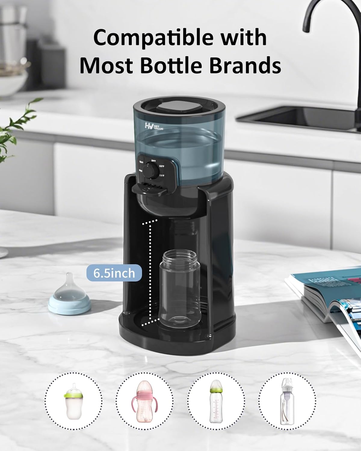 Aquecedor de Mamadeira HEYVALUE K301 com Controle de Temperatura 9 Aquecedor de Mamadeira HEYVALUE K301 com Controle de Temperatura - Imagem 9