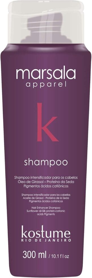 Shampoo Marsala Kostume 300ml Intensificador de Cor para Cabelos